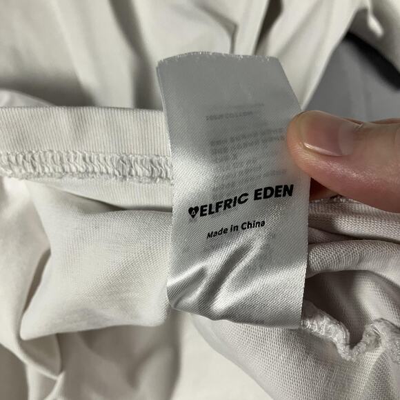 Elfric Eden Shirt Mens Medium White Cupid Angel Graphic Tee College Graduation - Picture 10 of 10